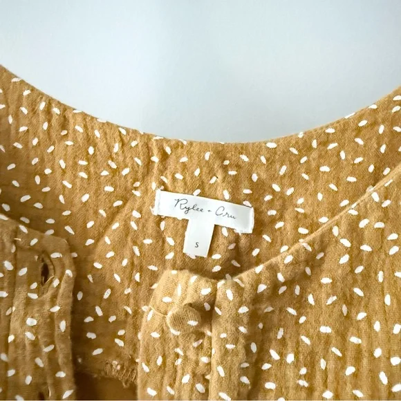 Rylee + Cru Saffron Seeds Print Bridgette Jumpsuit Size S - Picture 4 of 6
